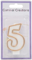 number-candle-gold-5