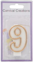 number-candle-gold-9