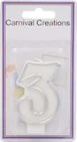number-candle-silver-3