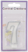 number-candle-silver-7
